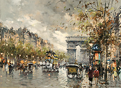 Champs Elysees, Arc de Triomphe - Antoine Blanchard