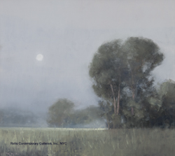 Soft in Wilernie by Ben Bauer - 19 x 21 inches Signed contemporary american tonalist landscapes 