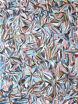 Tesserae of Fields by Chris Pousette-Dart - 56 x 42 inches Signed and dated 2009 on the reverse contemporary american abstract non-objective 