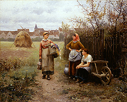 Going to the Wash-House - Daniel Ridgway Knight