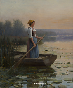 Contemplation, The Day\'s End - Daniel Ridgway Knight