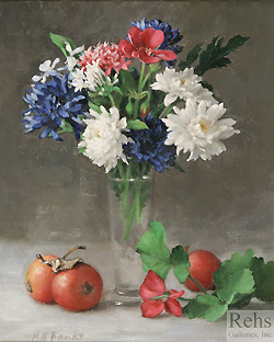 Flowers with Crabapples by Holly Hope Banks - 10 x 8 inches Signed flowers still life contemporary american 