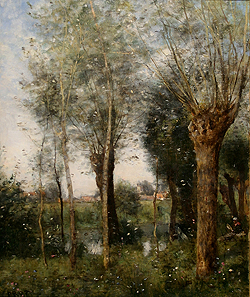 Saulaie à Saint Nicolas près Arras - Jean Baptiste Camille Corot