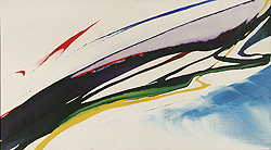 Phenomena Rapid Fire by Paul Jenkins - 20 x 36 inches Signed; also signed, titled and dated <I> New York, 1964</I> on the reverse contemporary american abstract color field