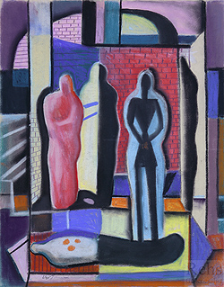 Hommage by Ugo Omleto Giannini - 23 3/4 x 18 3/4 inches Estate stamped  