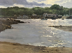 Afternoon Glare at Rye Harbor - Donald Demers