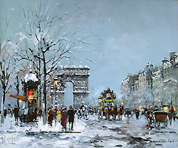 Champs Elysees, Winter