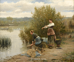 Washerwomen - Daniel Ridgway Knight