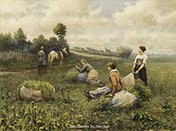 A Rest in the Field - Daniel Ridgway Knight