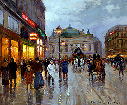 Le Place de l\'Opera - Edouard Léon Cortès