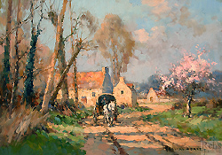 Landscape with Horse and Carriage