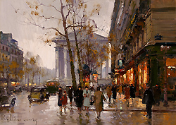 Madeleine and Rue Royale, Paris - Edouard Léon Cortès