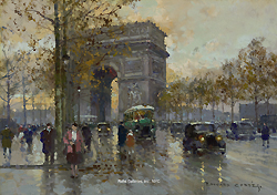 L\'Arc de Triomphe vu de l\'Avenue Friedland - Edouard Léon Cortès