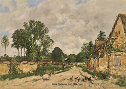 Oisème, Route de village - Eugène Louis Boudin
