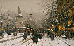 Place de la Republique in Winter