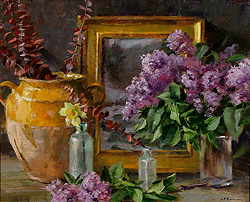Lilacs and French Confit Jar