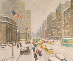 Winter on the Avenue at 42nd Street