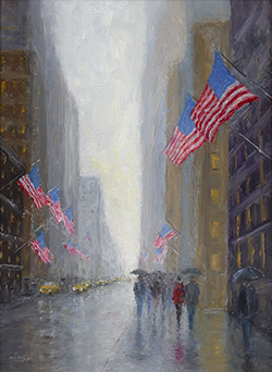 Rainy Day Flags, New York City