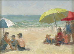 Umbrellas at the Seashore
