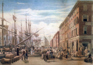South Street circa 1827 - artist William Bennett, published 1834 by Henry Meagarey