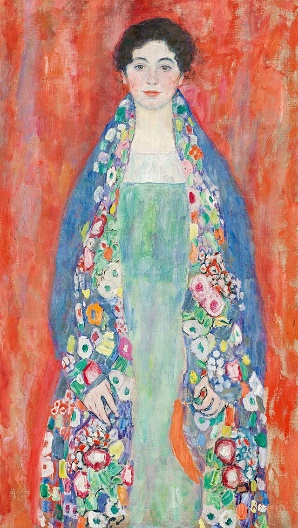 A painting of a person with flowersDescription automatically generated