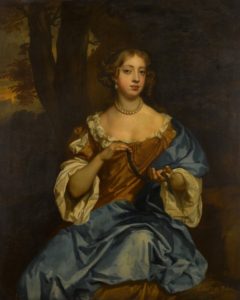 A portrait of a British aristocratic woman from the late seventeenth century created by the Dutch-British portraitist Sir Peter Lely, sold at Sotheby's